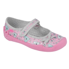 Befado children's shoes 114X413 pink silver grey 1