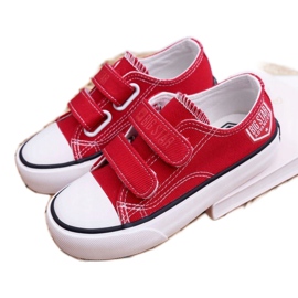 Children's Sneakers Big Star With Velcro Red FF374063 white 1