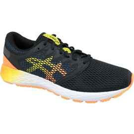 Running shoes Asics RoadHawk Ff 2 M 1011A136-005 black navy blue orange yellow 4