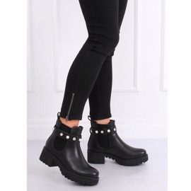 Black Chelsea boots with thick soles 8039-GA Black 2 Black Chelsea boots with thick soles 8039-GA Black 2