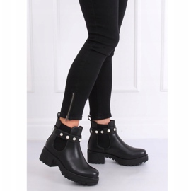 Black Chelsea boots with thick soles 8039-GA Black 2