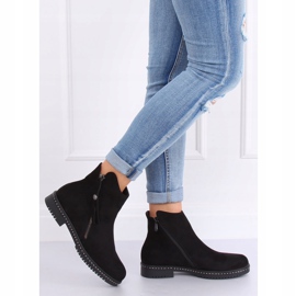 Black suede black boots 6332 Black 2