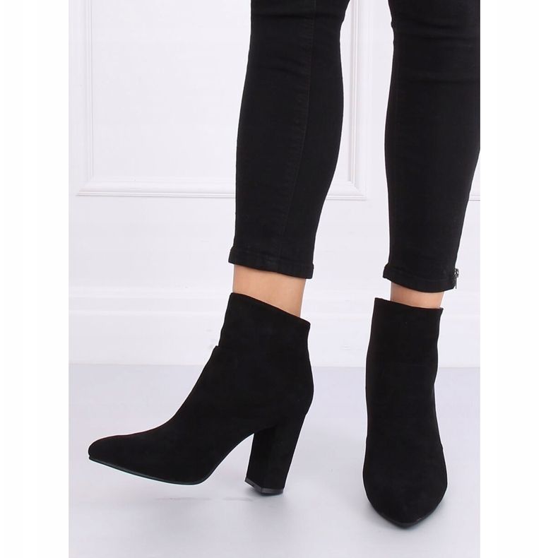 Black high-heeled boots TX-1802 Black 1