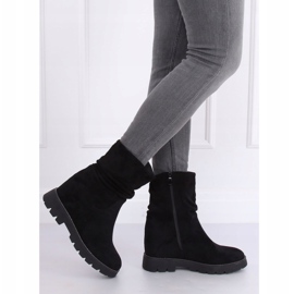 Black Boots on a hidden wedge heel 7978-KA Black 2