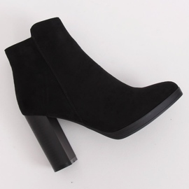 Black high-heeled boots BM-9091-1 Black 2