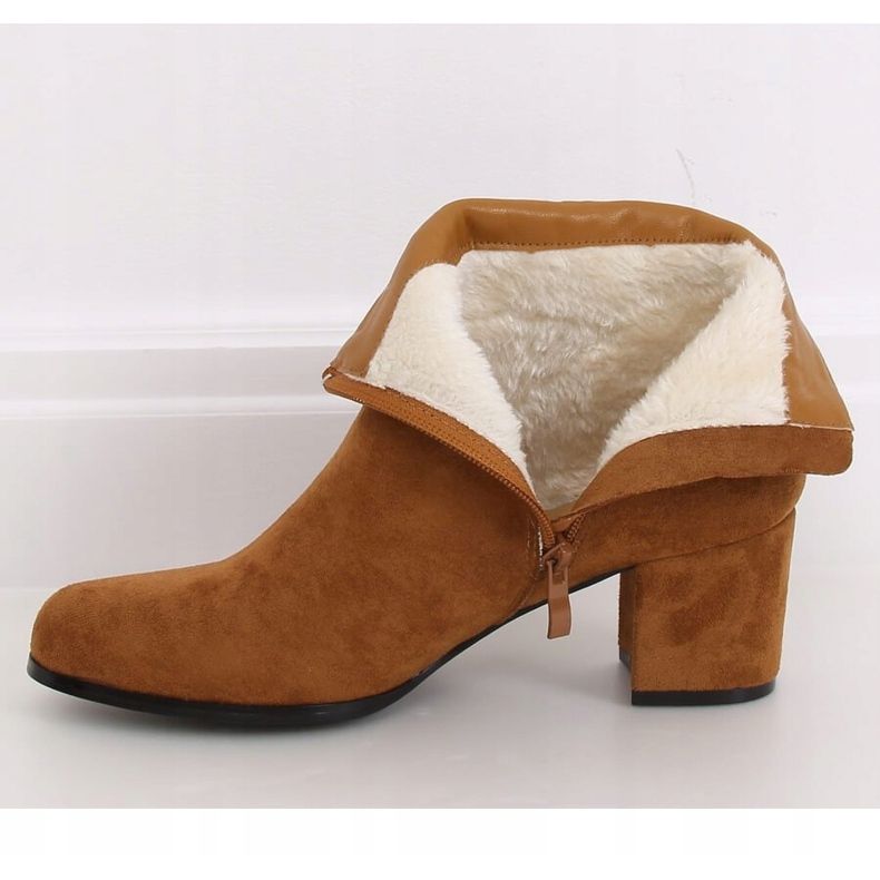 Camel L7196A Camel low-heeled boots brown 1