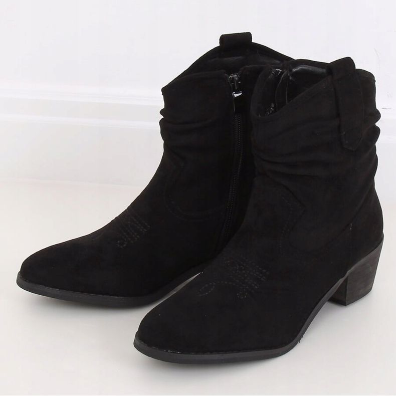Women's black cowboy boots 20189-21 Black 1 Women's black cowboy boots 20189-21 Black 1
