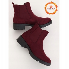 Maroon JY2000 Burgundy boots for women red 1
