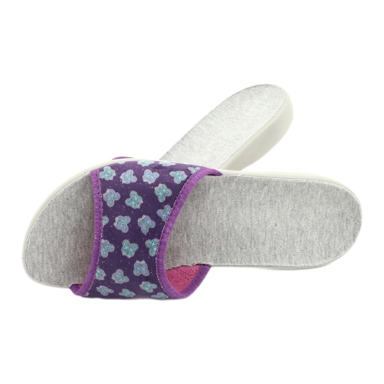 Befado women's shoes pu 300D042 violet blue grey 5