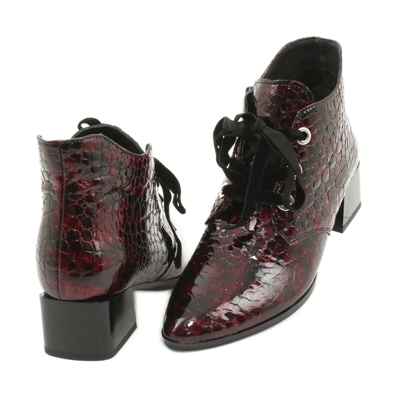 Gamis Lacquered snakeskin boots 4055 black 3