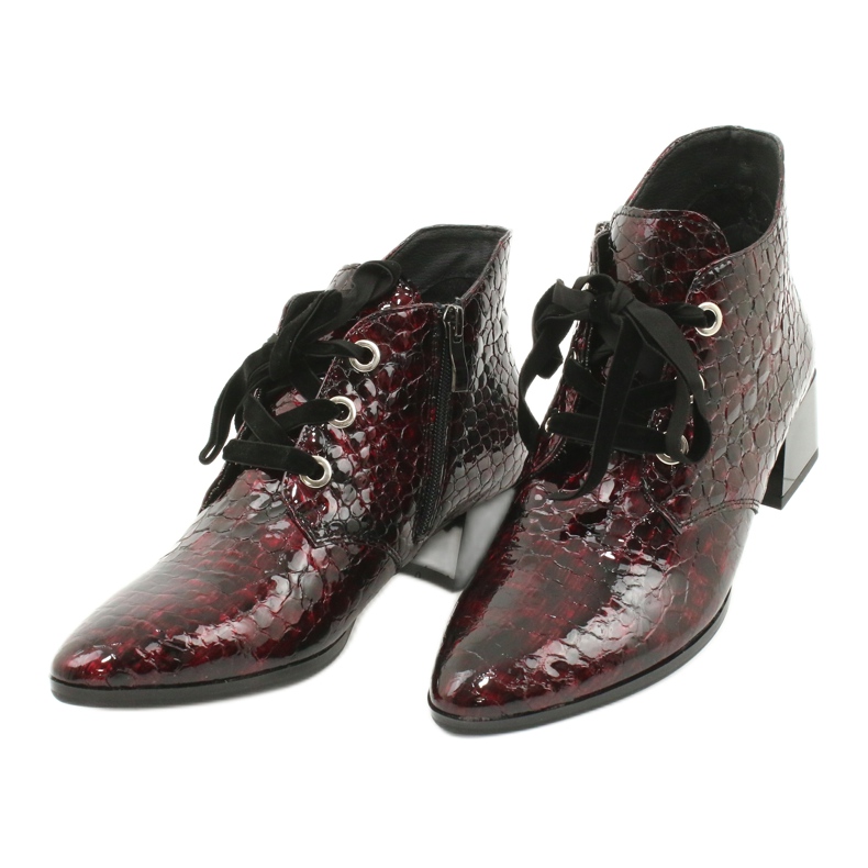 Gamis Lacquered snakeskin boots 4055 black 2