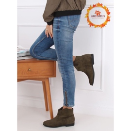 Green flat cowboy boots TX-1876 Green 1