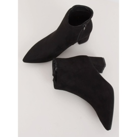 Black low heel boots W27016 Black 1