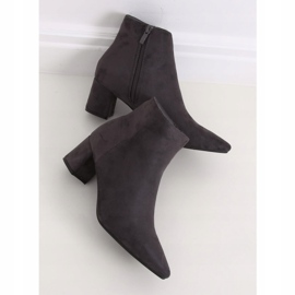 Gray Low heel boots W27016 Gray grey 1