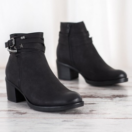 Goodin Black Booties With Ornaments 1