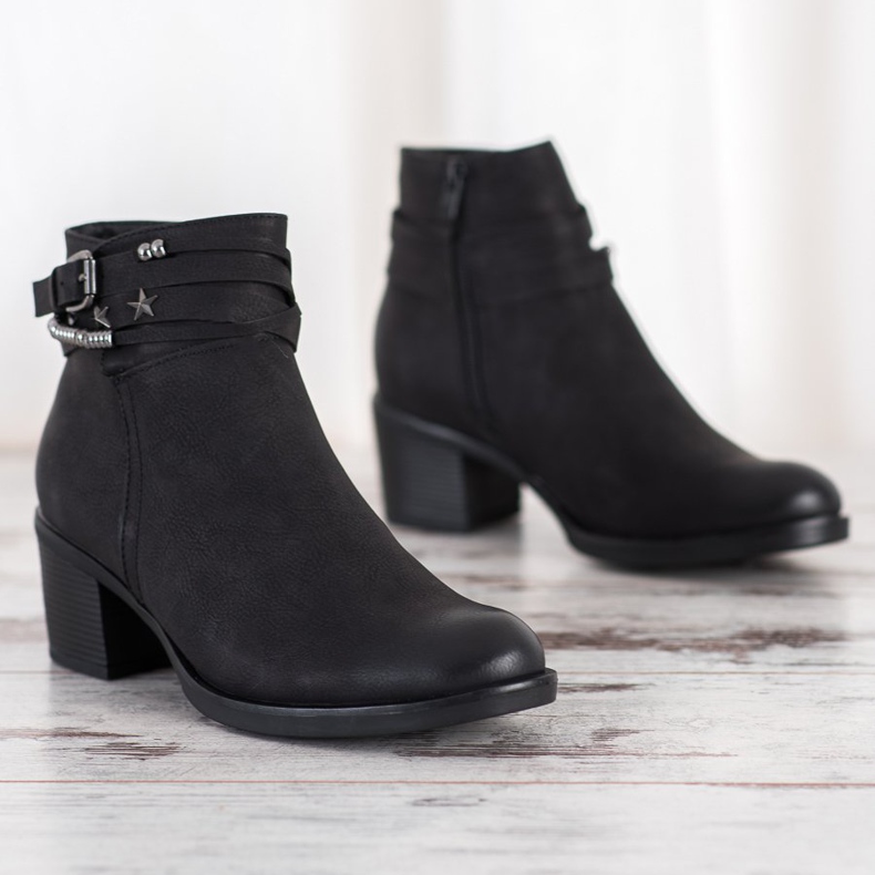 Goodin Black Booties With Ornaments 1