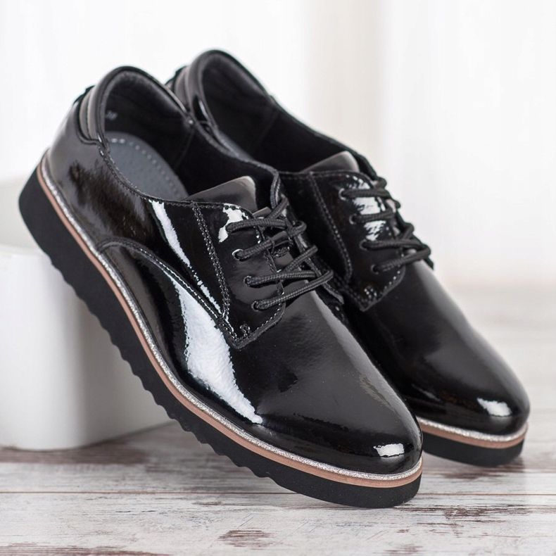 Leather shoes VINCEZA black 1