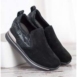 Filippo Leather Slip-On Shoes black 2