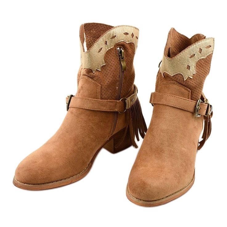 Generational brown suede ankle boots on the post 2