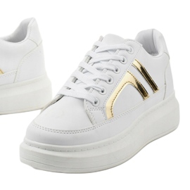 First white sneakers golden 1