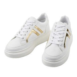 First white sneakers golden 2