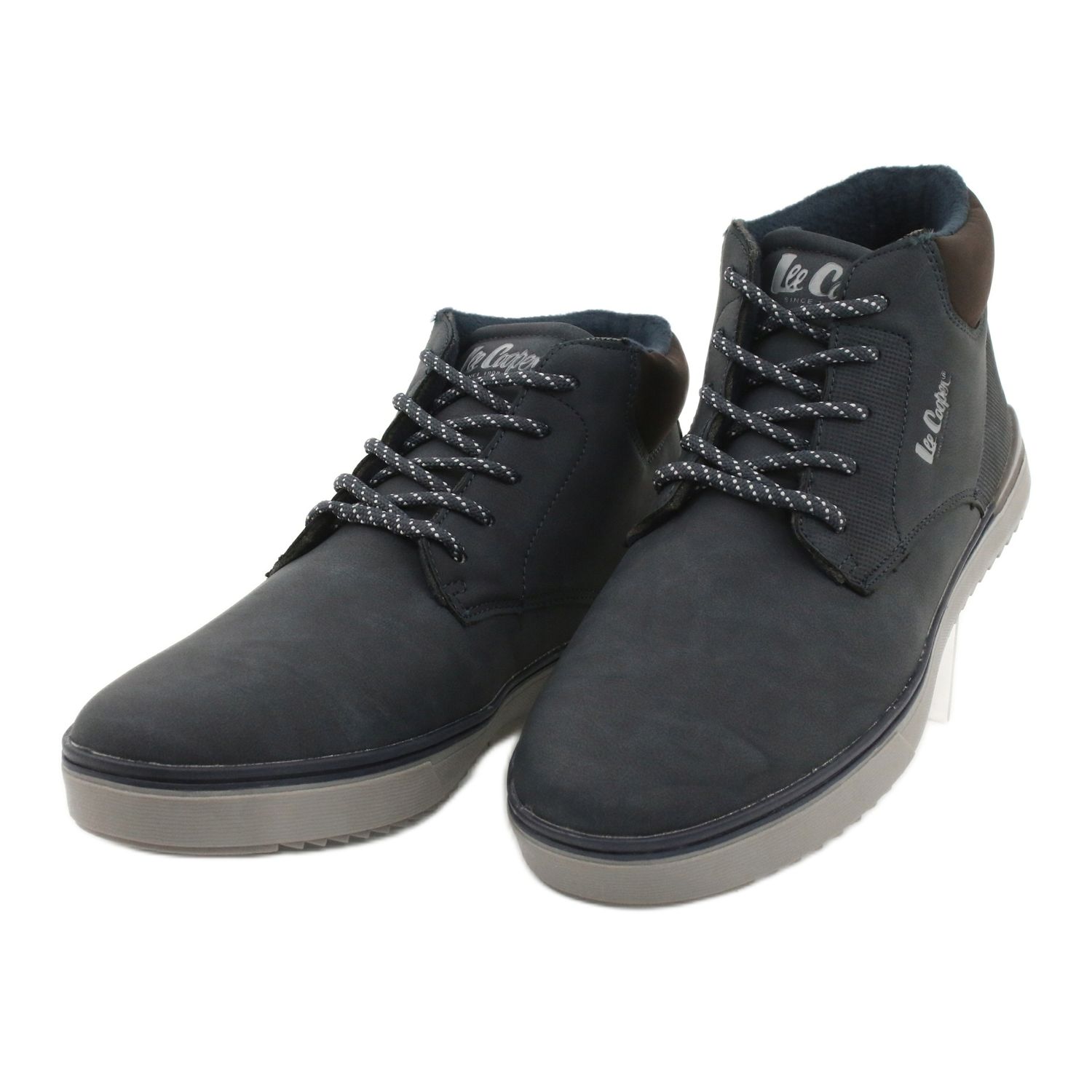 lee cooper men's leather sneakers
