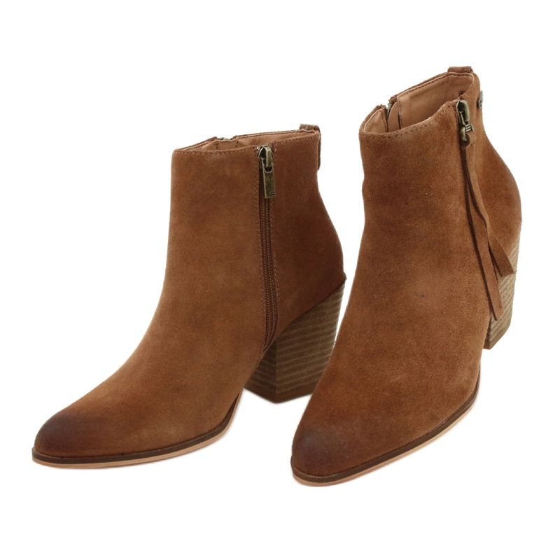 Big Star Suede boots GG274364 camel brown 5