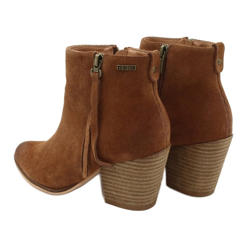 Big Star Suede boots GG274364 camel brown 6
