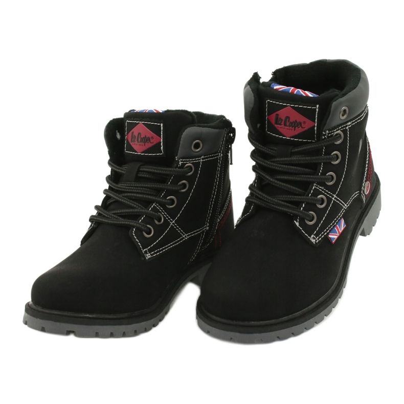 Children's trappers tied on a black lee cooper zipper 2 Children's trappers tied on a black lee cooper zipper 2