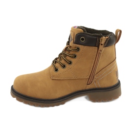 Lee Cooper KID CAMEL Trappers tied with a zipper yellow 1