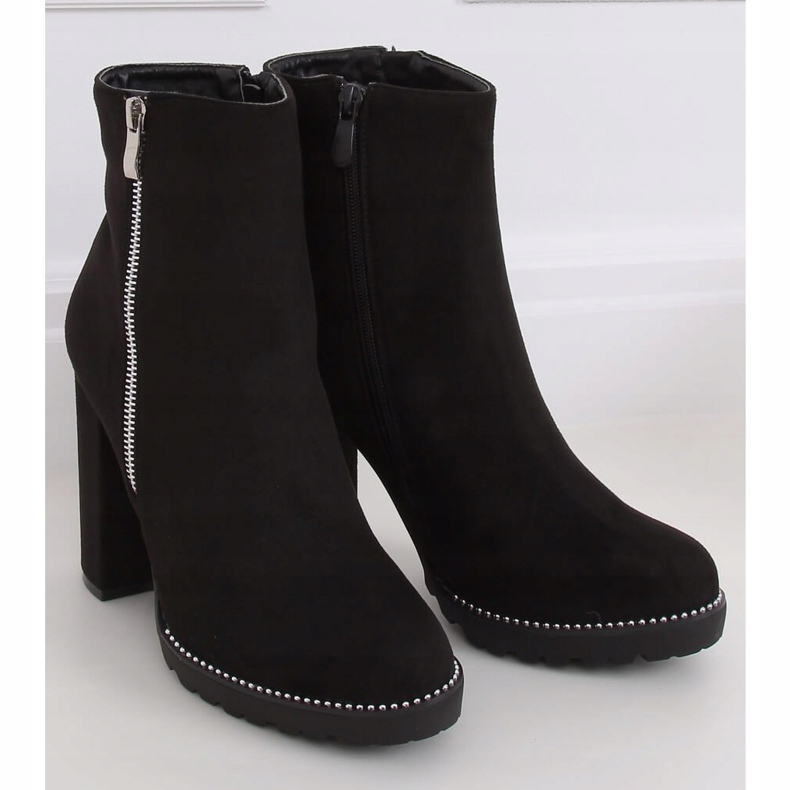 Black high-heeled boots BM287 Black 1