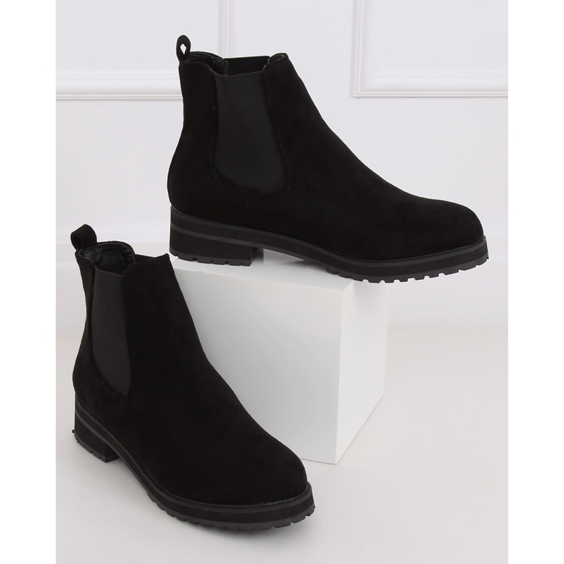 Black Chelsea boots for women F-3799 Black 2