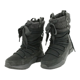 Big Star Sport Snow Boots On Fur grey 2