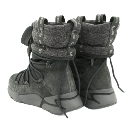 Big Star Sport Snow Boots On Fur grey 4