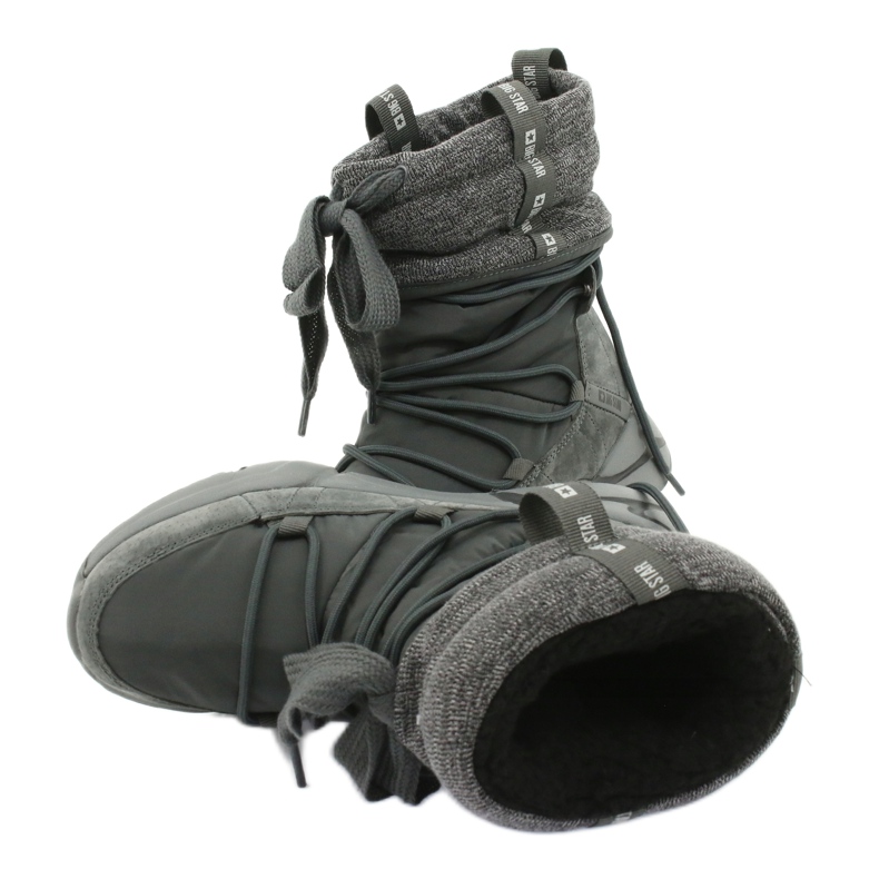 Big Star Sport Snow Boots On Fur grey 5