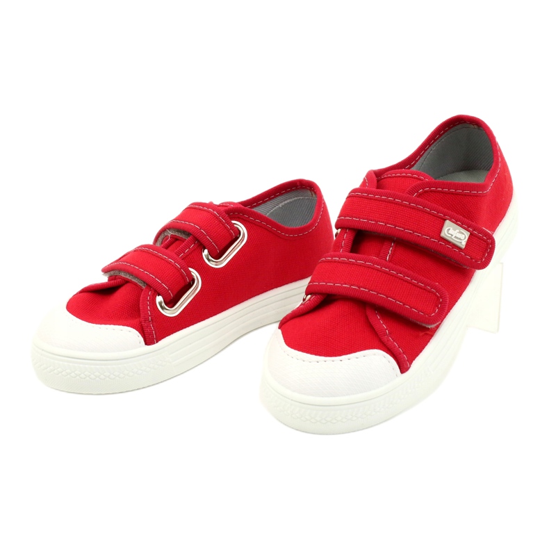 Befado children's shoes 440X012 white red 3