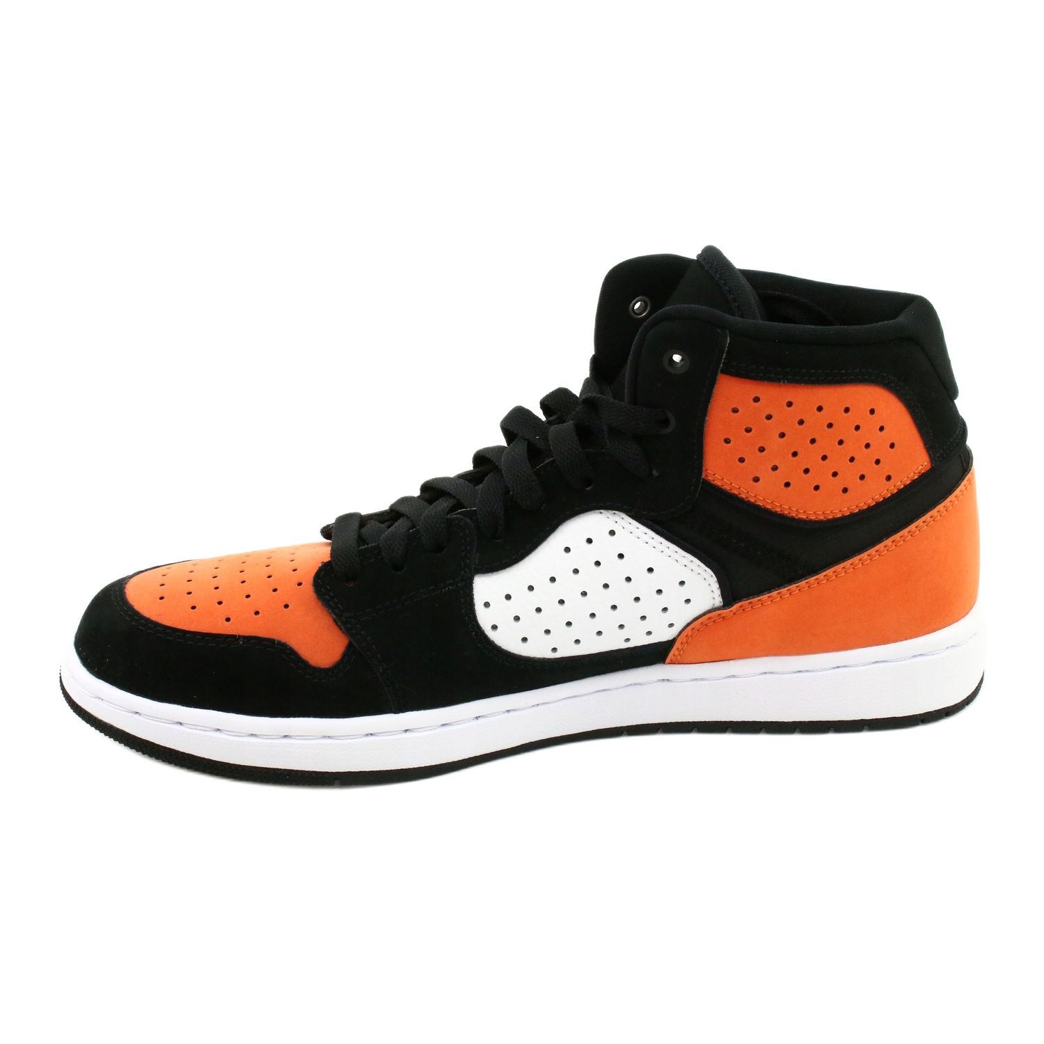 jordan access black orange