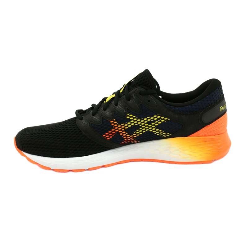 Running shoes Asics RoadHawk Ff 2 M 1011A136-005 black navy blue orange yellow 1