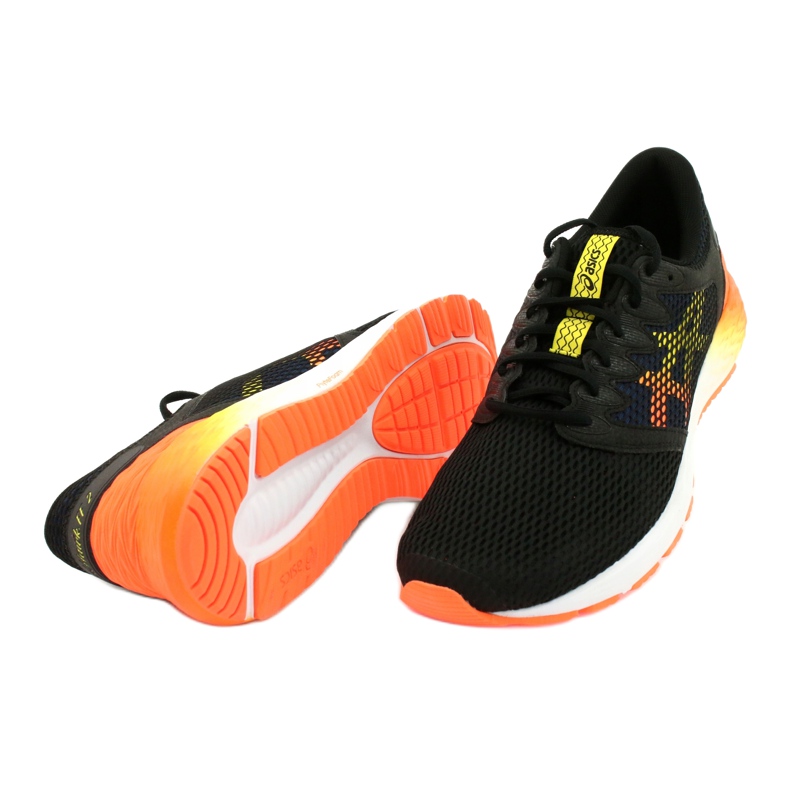 Running shoes Asics RoadHawk Ff 2 M 1011A136-005 black navy blue orange yellow 3