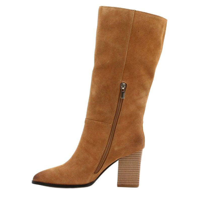 Suede Cowboy Boots Big Star GG274345 Camel brown yellow 1