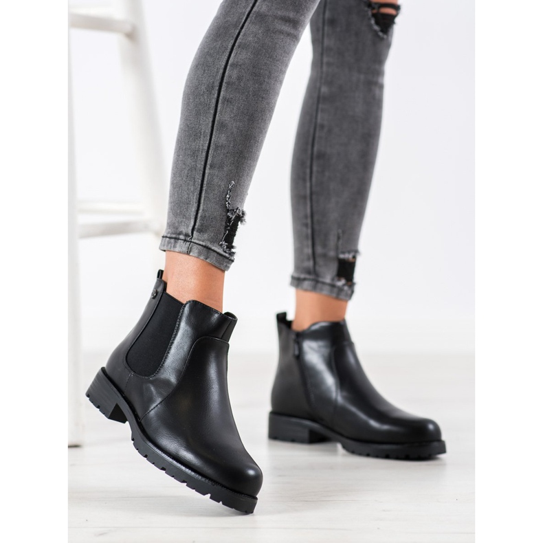 Groto Gogo Chelsea Boots With Zippers black 1