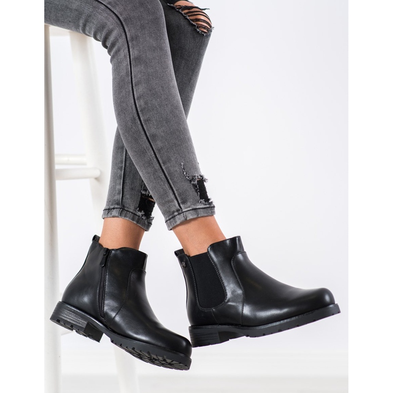 Groto Gogo Chelsea Boots With Zippers black 2