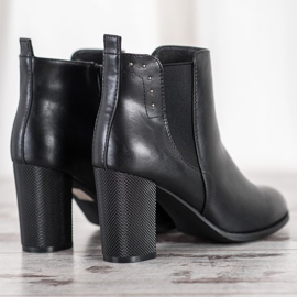 SHELOVET Boots With Decorative Heel black 1