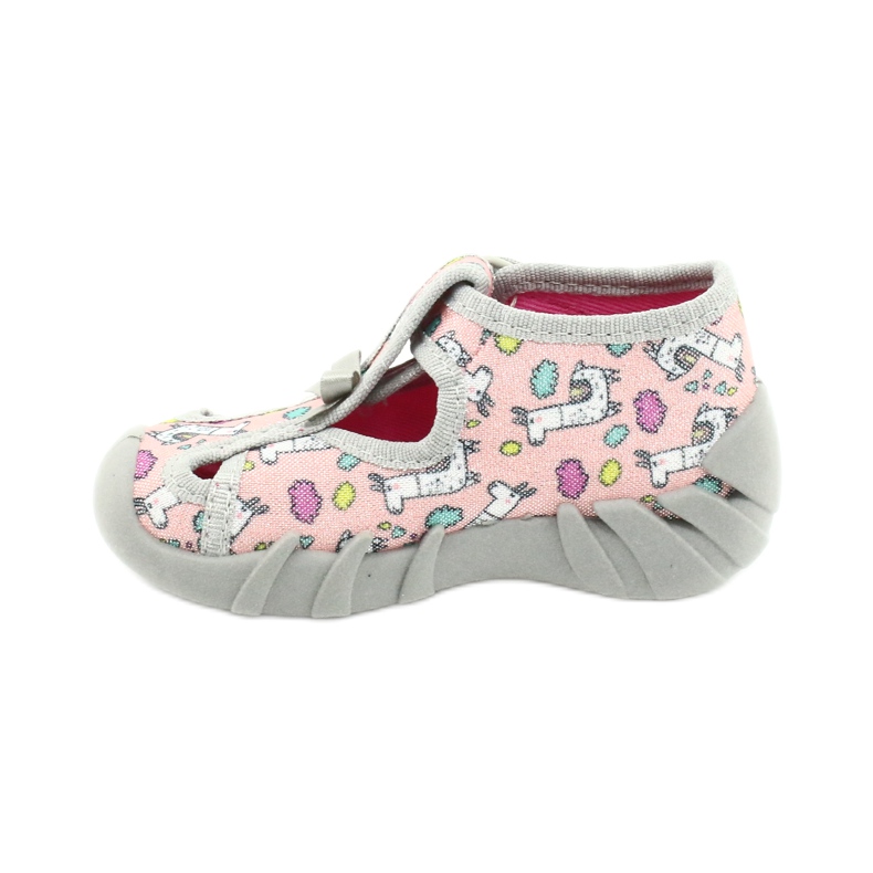 Befado children's shoes 190P099 pink grey 2 Befado children's shoes 190P099 pink grey 2