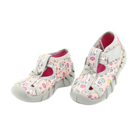 Befado children's shoes 190P099 pink grey 3 Befado children's shoes 190P099 pink grey 3
