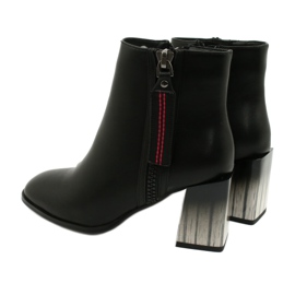 Women's Stylish Black High Heel Ankle Boots Filippo DBT1548/20 BK 3