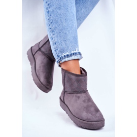 Women's Gray Warm Snow Boots Big Star GG274558 grey 2 Women's Gray Warm Snow Boots Big Star GG274558 grey 2