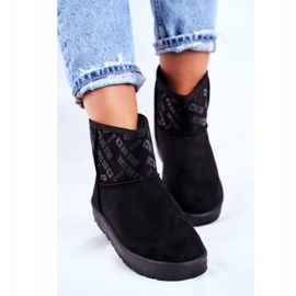 Women's Black Warm Snow Boots Big Star GG274556 1