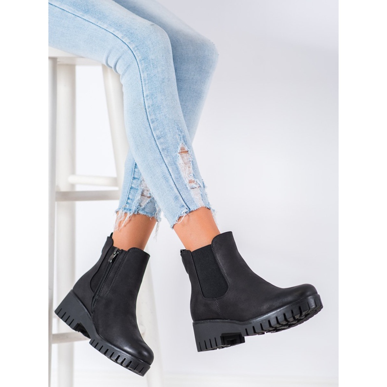 Goodin Chelsea boots On Platfortma black 2