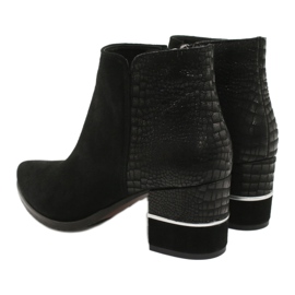Stylish Gamis 4005 suede boots black 3
